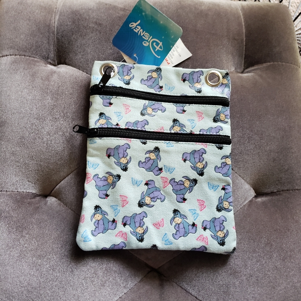 Disney Women's Eeyore Crossbody Bag Travel Purse Winnie the Pooh MISSING STRAP
